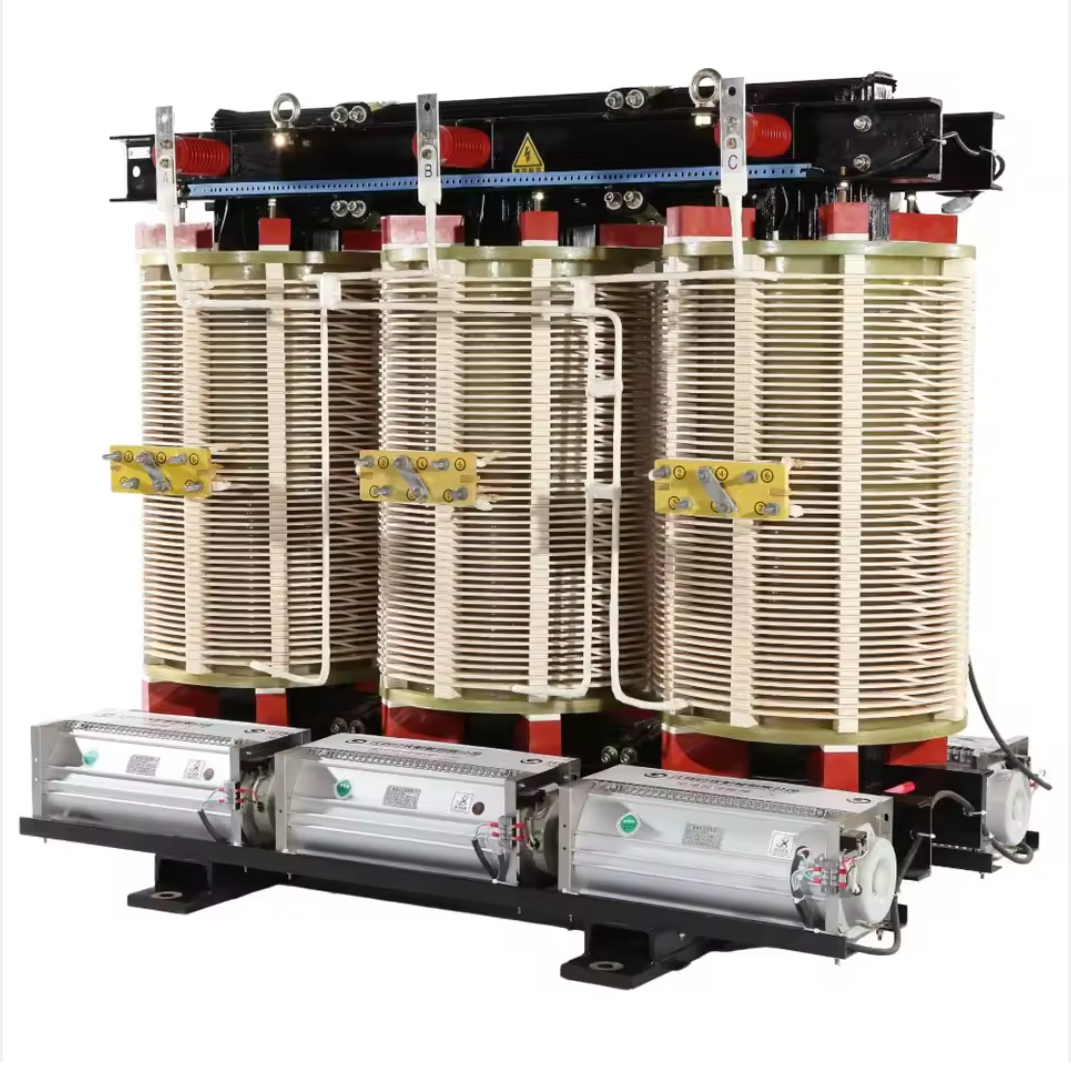 CE certified 6kV 6.6kV 400kVA three-phase ventilated non-encapsulated dry-type distribution transformer